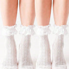 2 Pairs White / One Size
