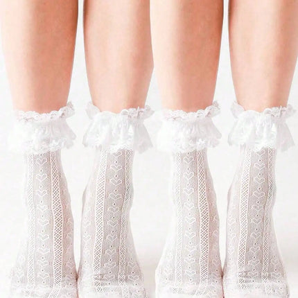 1/2/5 Pairs Women's Autumn Winter Wool Socks Warm Soft Mid Length Socks Ultra Thick Women's Antifreeze Cashmere Short Socks
