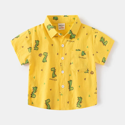 Children's Summer Polo Shirt Tops for Boys New Clothing Short Sleeve Top Wear Kids Outfits