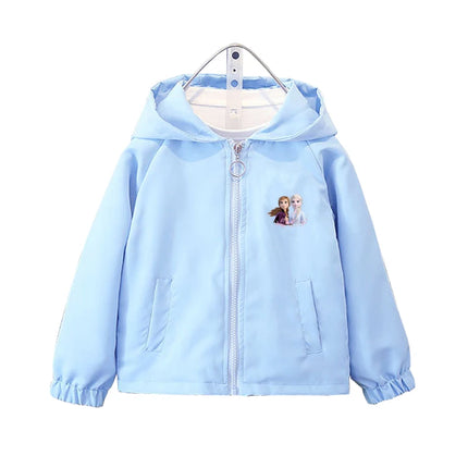 Children's Mickey Hooded Jacket 1-10 Years Autumn Boy's Windbreaker Zipper Hoodie Baby Boys Birthday Present Jacket Cosplay Coat