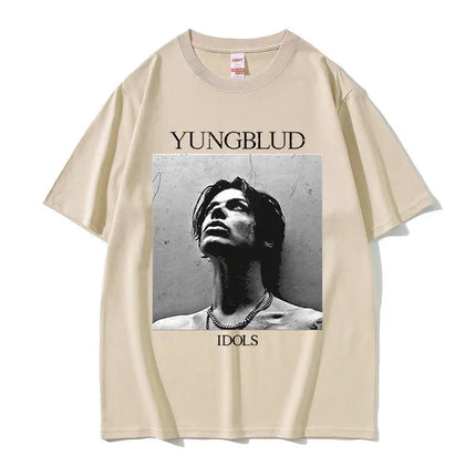 Rocker Yungblud IDOLS Album Tour 2025 T-shirt Men's Women Hip Hop Rock Summer Short Sleeve T Shirts Casual Vintage T-shirts