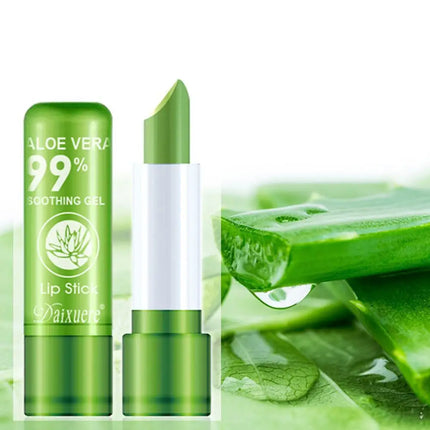 1-10pcs Moisturizing Aloe Vera Lipstick Temperature Color Changing Lip Balm Lasting Nourishing Lip Care Anti-drying Lip Balm