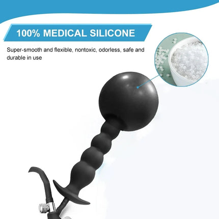 Anal Plug InflatableAnal Beads Butt Plug Anal Dilator Massager Anus  Butt Beads Prostate Massager Sex Toys Men Gay Anus Dilator