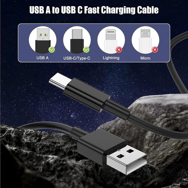 5pcs/10pcs 30W USB A To Type C Cable Data Sync Fast Charging Cord For Huawei Xiaomi Samsung USB C Phone Fast Charger Accessories