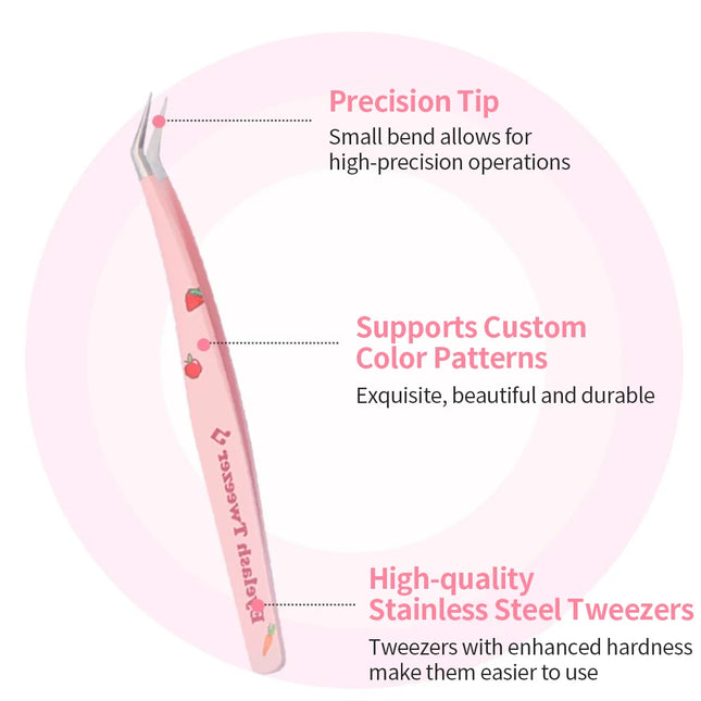 Eyelashes Tweezers Stainless Steel For Lashes Extension Supplies Makeup Tools Nail Art Accessories Rhinestone Picker Tools