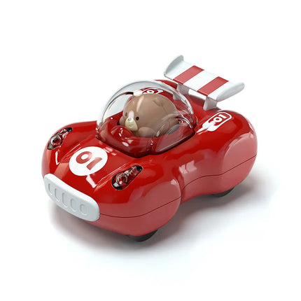 Children's inertia pull-back car lights, car boys and girls luminous sports car, baby baby 1--6 years old toy