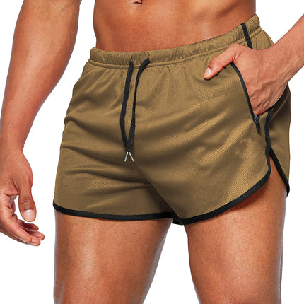 Men's new beach shorts running shorts 3-inch quick drying fitness running fashionable fitness shorts