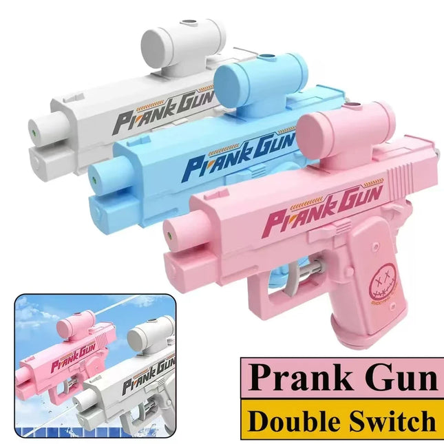 New Two-Way Water Gun Prank Water Gun Toy Stress Relief Small Pistol Game Outdoor Indoor Adult Child Interaction Shoot Gift
