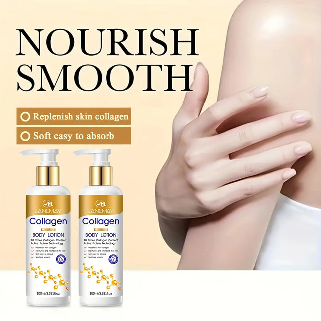 Collagen Moisturizing Body Lotion - Moisturizes Dry and Dehydrated Skin, Lightweight & Non-Greasy for Skin