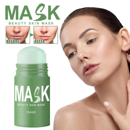 Green Tea Mask Face Clean Stick Moisturizing Deep Cleansing Remove Pores Blackhead Facial Mask Oil Control Cosmetics Makeup