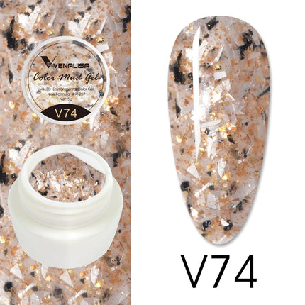 VENALISA Color Mud Gel Pure DIY Nail Art Design UV Gel Polish Professional Manicure Varnishes for Quality Artistry
