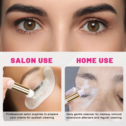 50ml Gentle Eyelash Cleansing Mousse - Rich Foam - Eyelash Care Shampoo - Non-irritating, Safe, False Eyelash Glue Remover