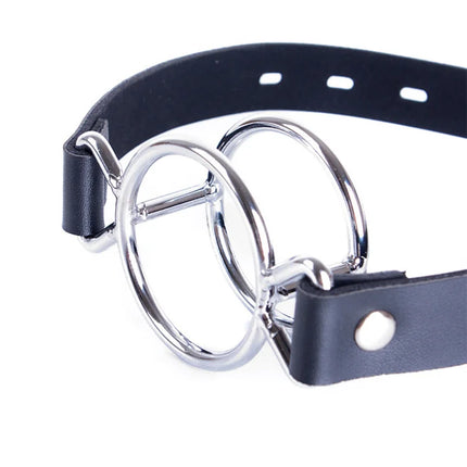 New Oral Fixation PU Leather Bondage Mouth Gag Spider X Style Flirting O Rings Open Mouth Gag Adult Games Sex Toys For Women Men