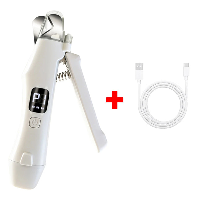 2 IN 1 Electric Pet Nail Trimmer with LED Lights Pet Nail Grinder Dog Nail Trimmer and Grinder for Small Medium Large Dogs/Cats
