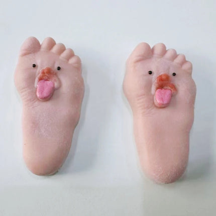 Funny Tongue Sticking Big Feet Squeeze Toys Novel Soft Silicone Fidget Toy Soft Slow Rebound Fun Expression Toy Weird Gifts