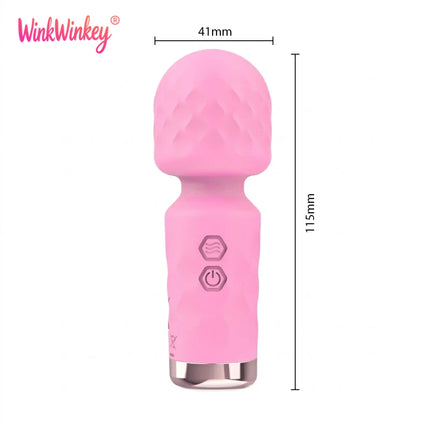 10 Speed Powerful Mini AV Vibrator Magic Wand for Women G Spot Clitoris Stimulator Vaginal Massager USB Recharge Adult Sex Toys