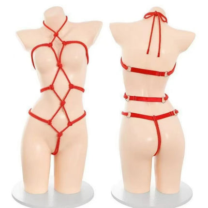 Hot Sexy Bondage Bodysuit Women Sexy Lingerie Glossy Open Crotch Bodystockings Bdsm Underwear Prisoner Roleplay Bodycon Sex Set
