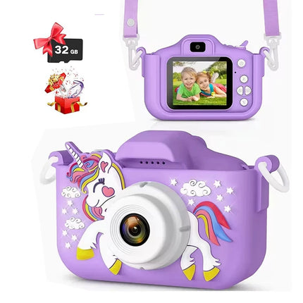 VYVYLABS Children's Camera Toy Unicorn Camera For Kids' Christmas Birthday Holiday Gift Digital Camcorder Mini Thermal Print