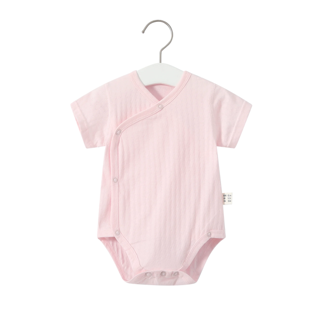 Breathable Fabric Summer Newborn Baby Girls Boys Romper 100% Cotton Short Sleeves Bodysuit Infant Baby Clothes