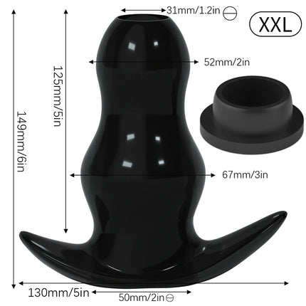 5 Sizes Hollow Anal Plug/Dilator/Dildo Soft Speculum Prostate Massager Butt Plug Set Intimate/Enema Sex Toys For Women Men Gay