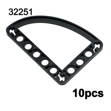 Building Blocks DIY Thin Arm With Shaft Hole Compatible Assembles Particles 99773 6632 32056 32017 Educational Toys For Leduo