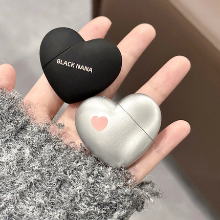 Mini Black Silver Heart Velvet Matte Lipstick Lip Mud Lip Gloss Nude Waterproof Lasting Lip Tint Cosmetic Makeup