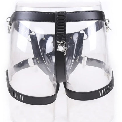 PU/Real Leather Sexy Panties BDSM Bondage  Restraints Penis Cock Cage Male Chastity Devices Belt Erotic Sexy Toys