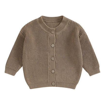 Baby Boys Girls Cardigan Autumn Spring Cotton Sweater Top Baby Children Clothing Boys Girls Knitted Sweater Kids Spring Wear