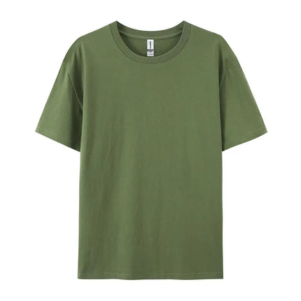 100% Cotton Solid T-shirts Summer Casual Women Sporty Short Sleeve Tees Fashion White Black Clothing Loose O-Neck Female Tops
