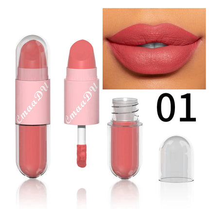 Halloween Lip Gloss Set, 3-Piece Non-Stick Shiny Lipstick, Glittery Purple and Black Lip Colors, Long-Lasting, Non-Transfer