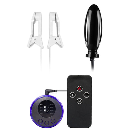 Bdsm Double Penetration Anal Plug Vibration Electric Shock Sex Toys Machine Fetish Nipple Clamp Tool Sexy Shoping Adult Porn 18+