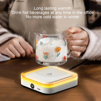 Mug Warmer Thermostatic Fast Heating 3 Temperature Settings Cup Warmer for Coffee Milk