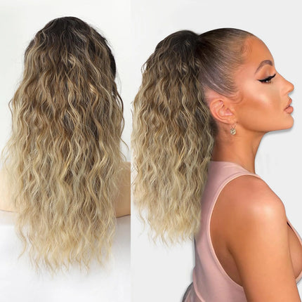 Claw Clip Ponytail Extension for Women Long Wavy Hair Extensions Fluffy Natural Looking Synthetic Clip in Ponytail Hairpiece