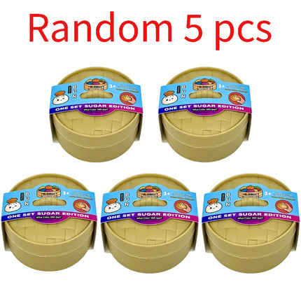 HOT Colorful Simulated Steamed Bun Squishy Blind Box 1-6pcs with Dumpling Sensory Squeeze Toy for Stress Relief
