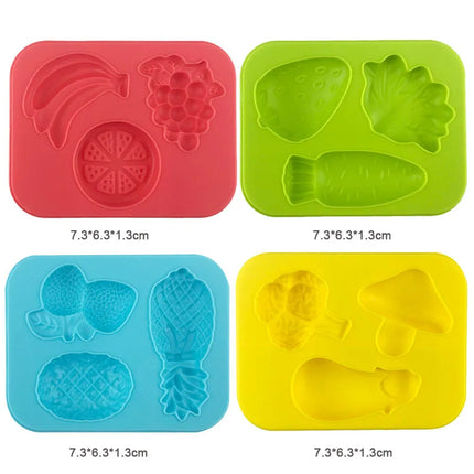Dough Play Tools for Kids Dough Accessories Molds Dinosaur Fruit Roller Cutter Scissor Playdough Clay Mold Children DIY Toys