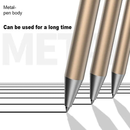 Deli Metal Gel Pens 0.5mm black ink Refill Sign Pen Stationery Smooth Writing Business Pen School Office Supplies for Kid Gift