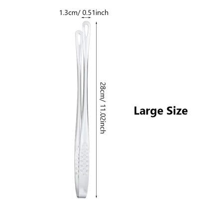 Long Stainless Steel Kitchen Tongs Non-Slip Heat Resistant BBQ Grill Tongs for Steak Seafood Buffet Salad Cooking Tools
