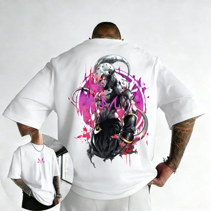 2026 New Dragon Ball Anime T-shirt 2026 Summer New Majin Buu Printed Men's and Women's Trendy Versatile Casual Short Sleeve Top