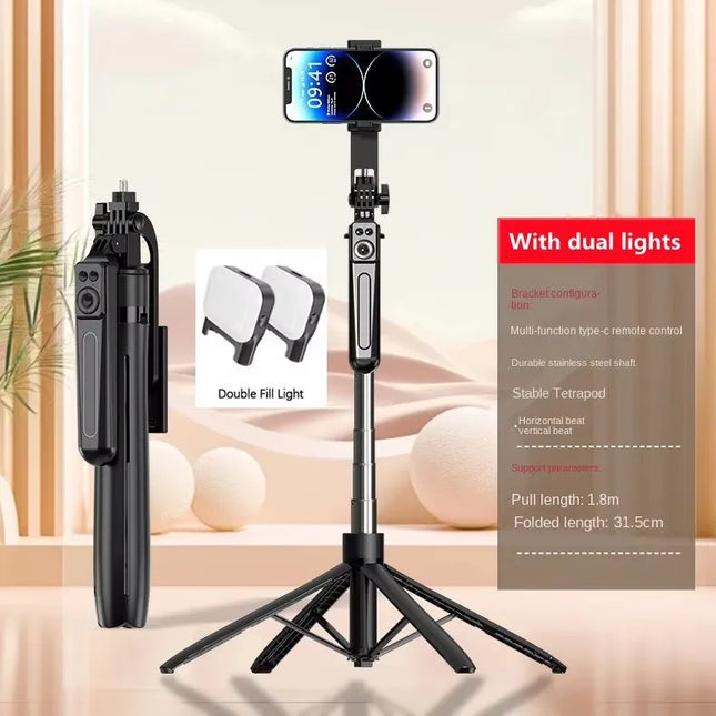 1800mm Bluetooth Wireless Selfie Stick Tripod Extendable Monopod Remote Shutter For iPhone Samsung Xiaomi Phone Holder