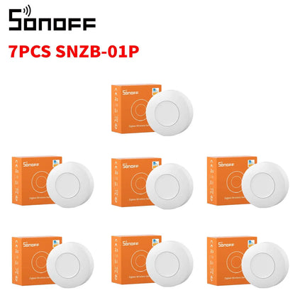 SONOFF SNZB 01P Zigbee Smart Button, Wireless Remote Control for Lights & Scenes, Single/Double/Long Press for Home Assistant