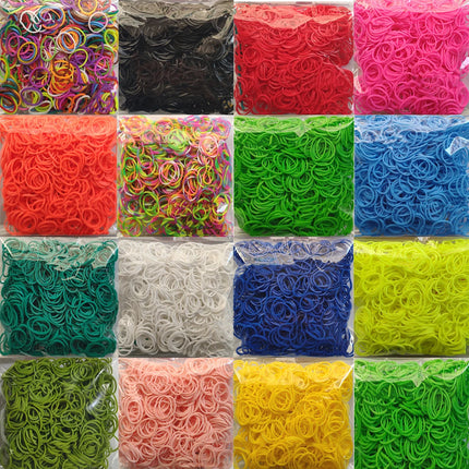 600 Diy Toys Rubber Bands Bracelet for Kids or Hair Craft Loom Bands Refill Rubber Band Make Woven Bracelet DIY Christmas Gift