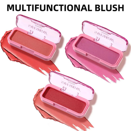 Natural Matte Blush Cream Long Lasting Waterproof Brightening Multi Use For Lips Face Cheeks Monochrome Nude