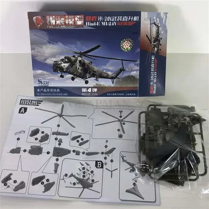 1Pcs 1/144 4D Assembly Airplane Mi24 Helicopter FC-1 J10 US Thunderbolt Fighter Reconnaissance Plane Transporter Military Toy