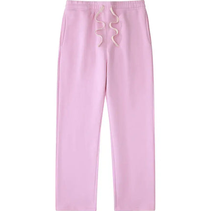 High-end sweatpants made of 350g American retro blended fabric, custom logo, casual and loose fit, breathable, large size sweatp