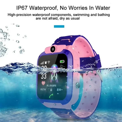 Lenovo 2026 New Kids 5G Smart Watch Sim Card Call SOS GPS Location Camera Waterproof Child Watch for Boys Girls Present
