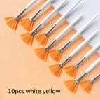 10pcs white yellow