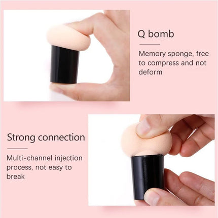 10pcs/set Makeup Sponge Set Mini Finger Puff Triangle Powder Puff Soft Beauty Egg Foundation Cream Concealer Make up Beauty Tool