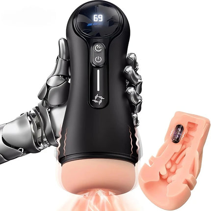Mens Automatic Masturbator 9 Mode Vibrating Sucking Blowjob Penis Trainer Pocket Pussy Cock Glans Massager Adult Sex Machine Toy