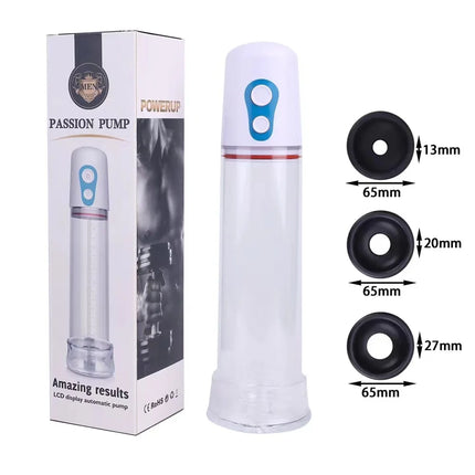 Electric Penis Pump Penis Enlarger Vacuum Pump Sex Toys for Men Penile Bigger Trainer Adult Male Masturbator Penis Enlargement