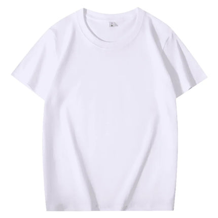 100% Cotton T-shirt Custom Logo Print Image Men and Women Clothes Diy Enterprise Embroidery Team Culture Short Sleeved Tops